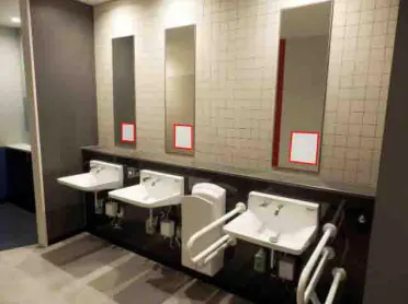 【イオンモール常滑】モール内広告 化粧室の画像