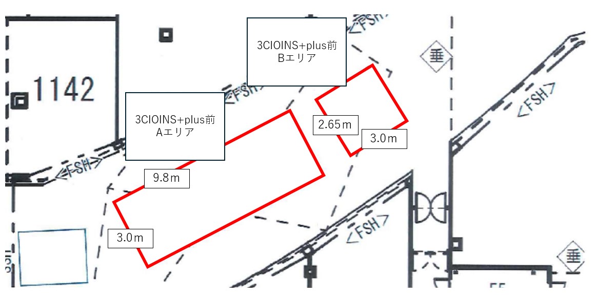 【イオンモール堺鉄砲町】1F 3COINS+plus前（Aエリア）※イオンスタイル寄り