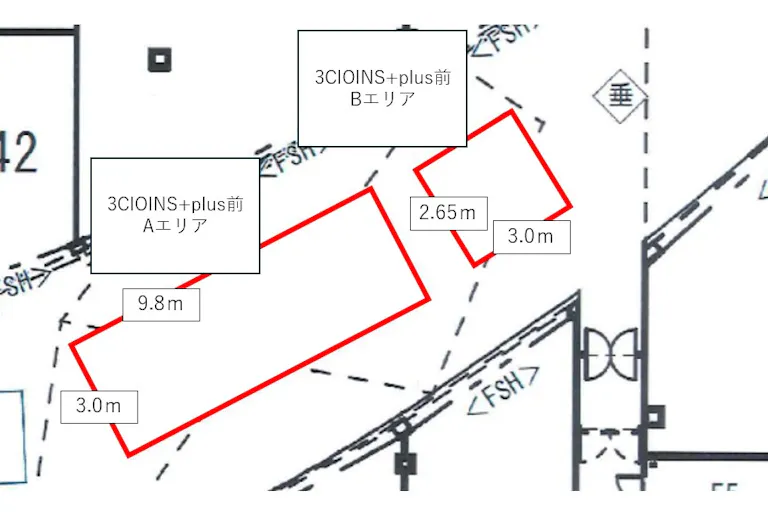 【イオンモール堺鉄砲町】1F 3COINS+plus前(Aエリア)※イオンスタイル寄りの画像1