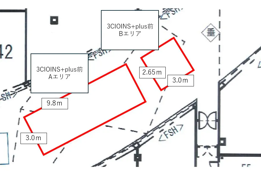 【イオンモール堺鉄砲町】1F 3COINS+plus前(Aエリア)※イオンスタイル寄り