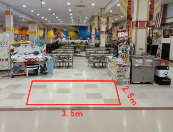 【イオンスーパーセンター一関店】フードコート前 販促プロモーション出店に最適なスーパー店内催事イベントスペース