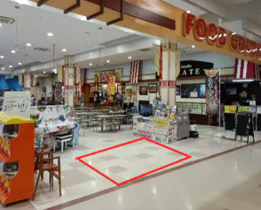 【イオンスーパーセンター一関店】フードコート前 販促プロモーション出店に最適なスーパー店内催事イベントスペース