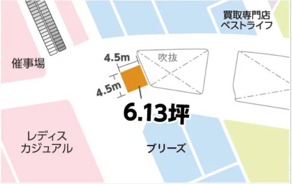 【イオンモール大日*】イオン棟2F：ブリーズ前