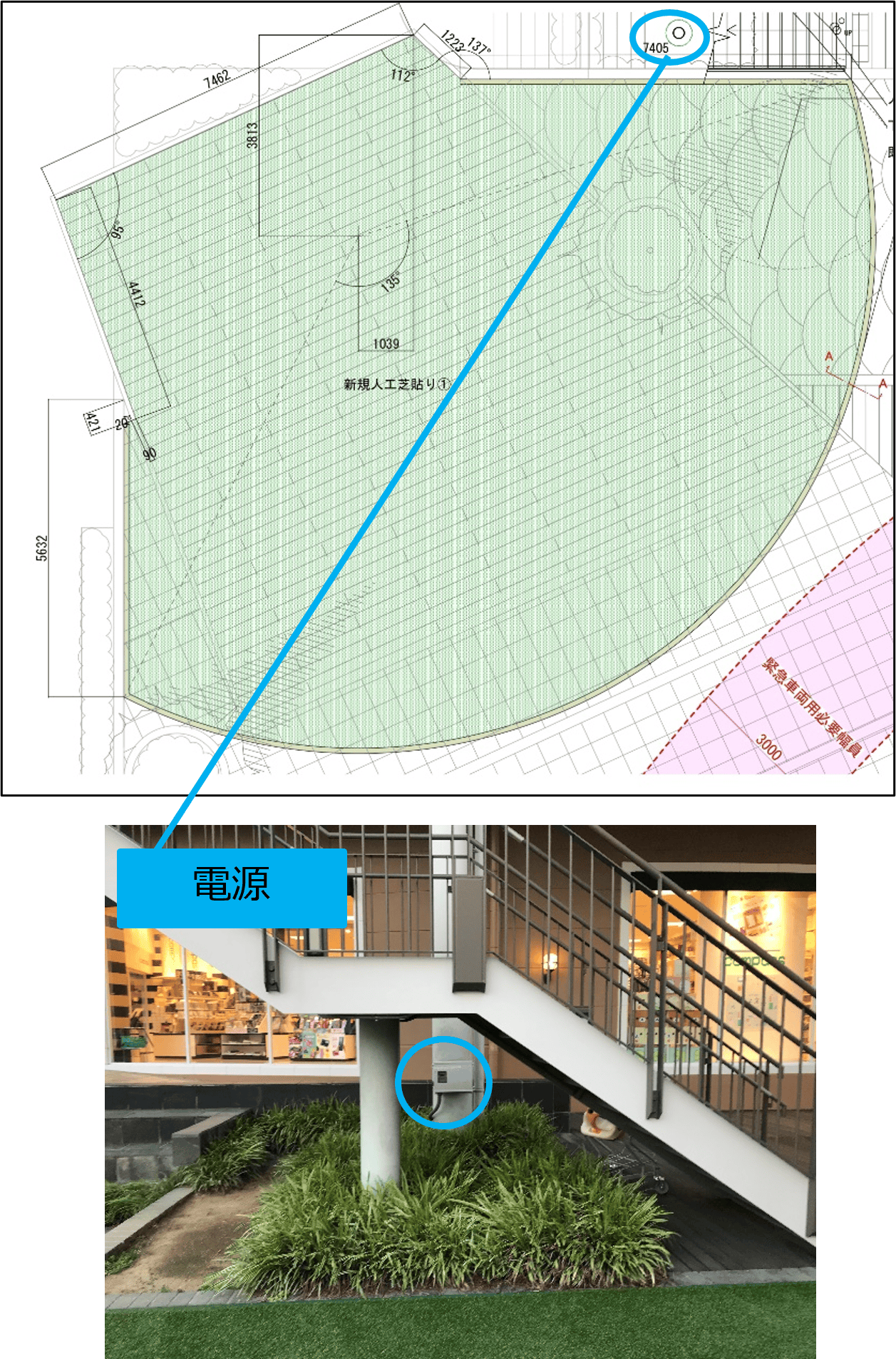 【みのおキューズモール】「⑫芝生広場」体験型イベントやワークショップ、展示イベントから大型ポップアップまで幅広く使える憩いのスペース