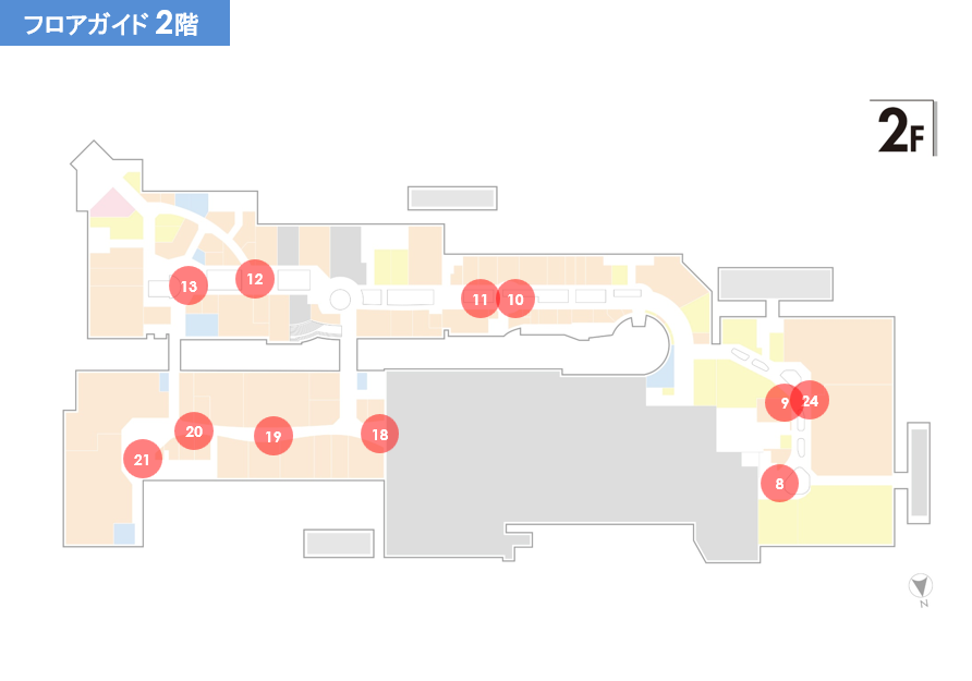 【ららぽーとTOKYO-BAY】西館2F　西Aエスカレーター付近②