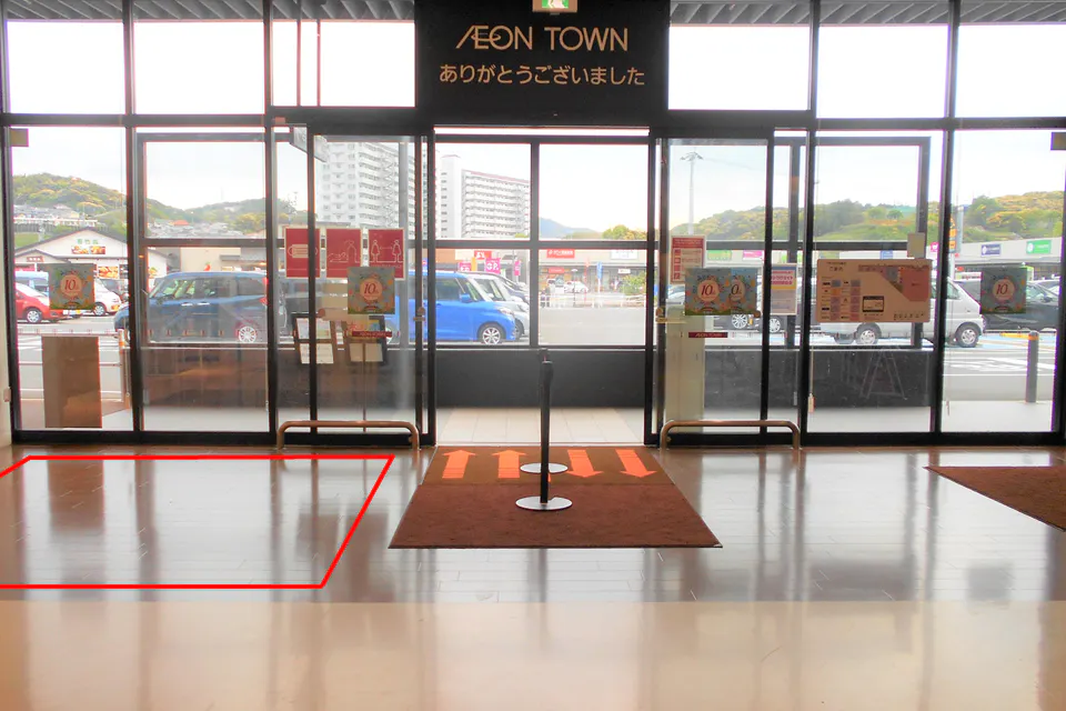 【イオンタウン長与】食物販やセールスプロモーションに最適な正面エントランス目の前のイベントスペース