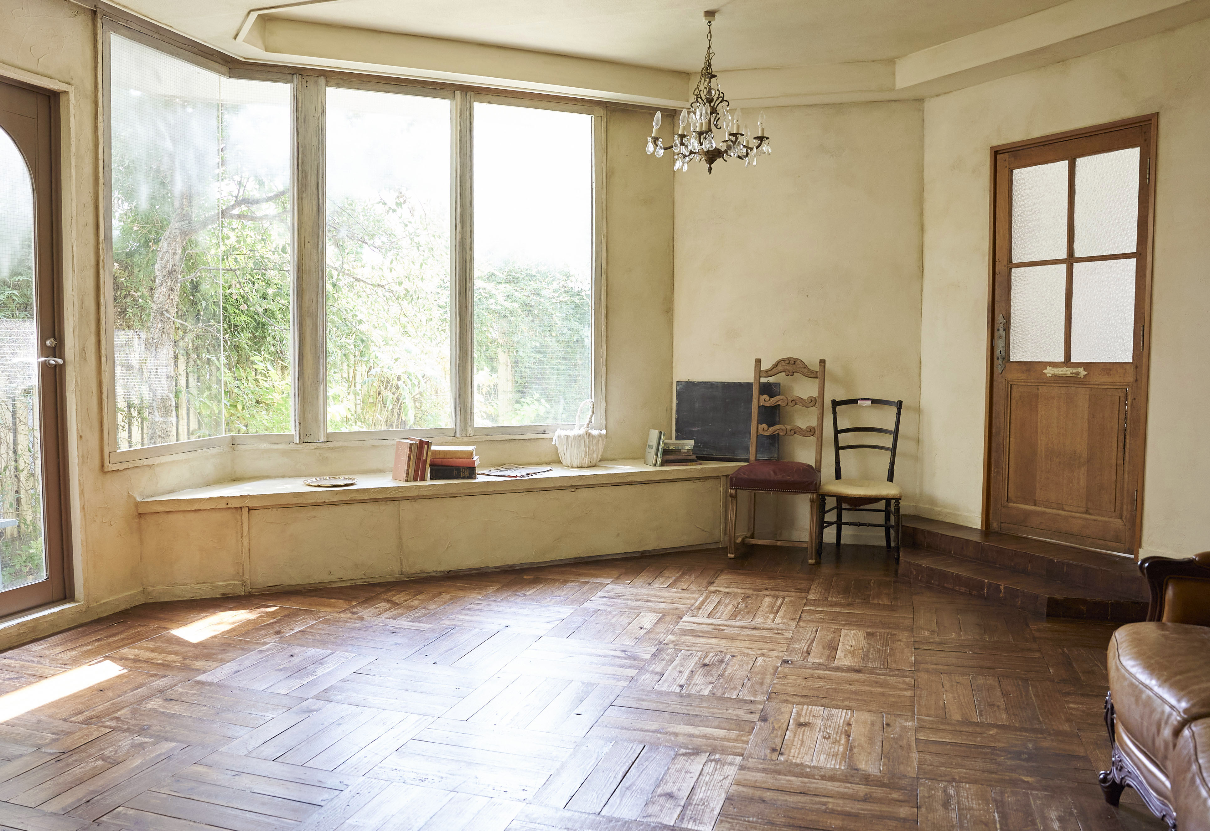 自然光が入るのは午前中です。