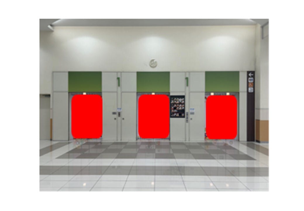 【イオンモール京都五条】エレベーター扉の画像