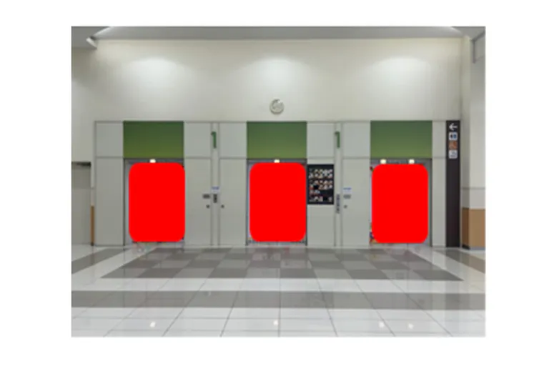 【イオンモール京都五条】エレベーター扉の画像1