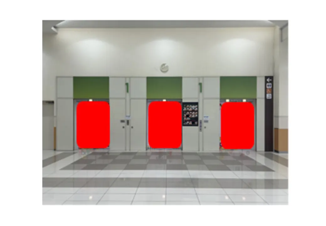 【イオンモール京都五条】エレベーター扉の画像