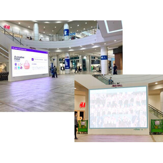 【イオンモールむさし村山】モール内広告 大型サイネージ CM