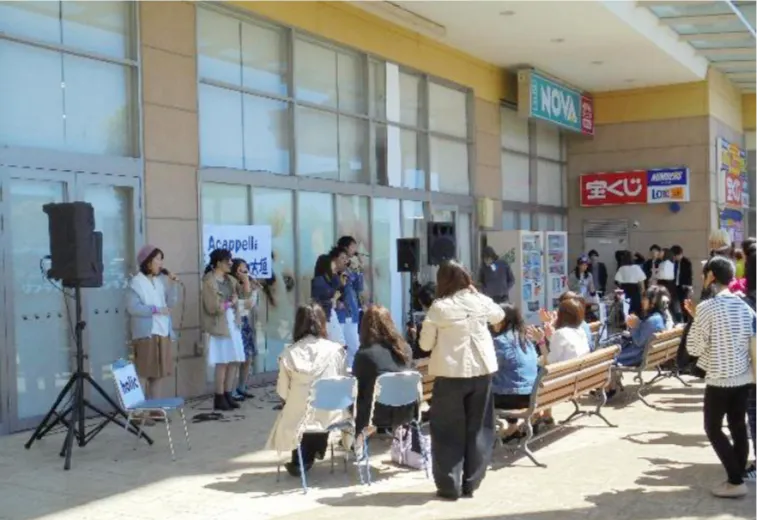 【イオンタウン大垣】食関連の物販やセールスプロモーションイベントに最適な商業施設屋外の軒下にあるイベントスペース