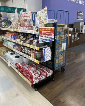 【Ichigokan＋PLUS桑名陽だまり】店内イートインスペース前　販促プロモーションに最適なスーパー店内催事イベントスペース