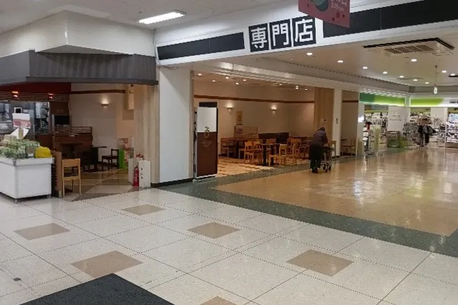 【イオン一関店】1Fイートインコーナー前 販促プロモーションに最適なスーパー店内催事イベントスペース
