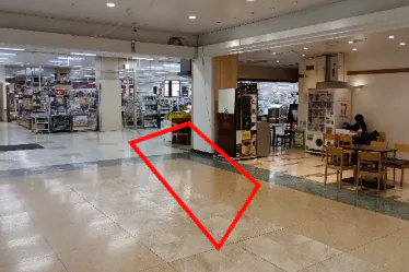 【イオン一関店】1Fイートインコーナー前 販促プロモーションに最適なスーパー店内催事イベントスペース