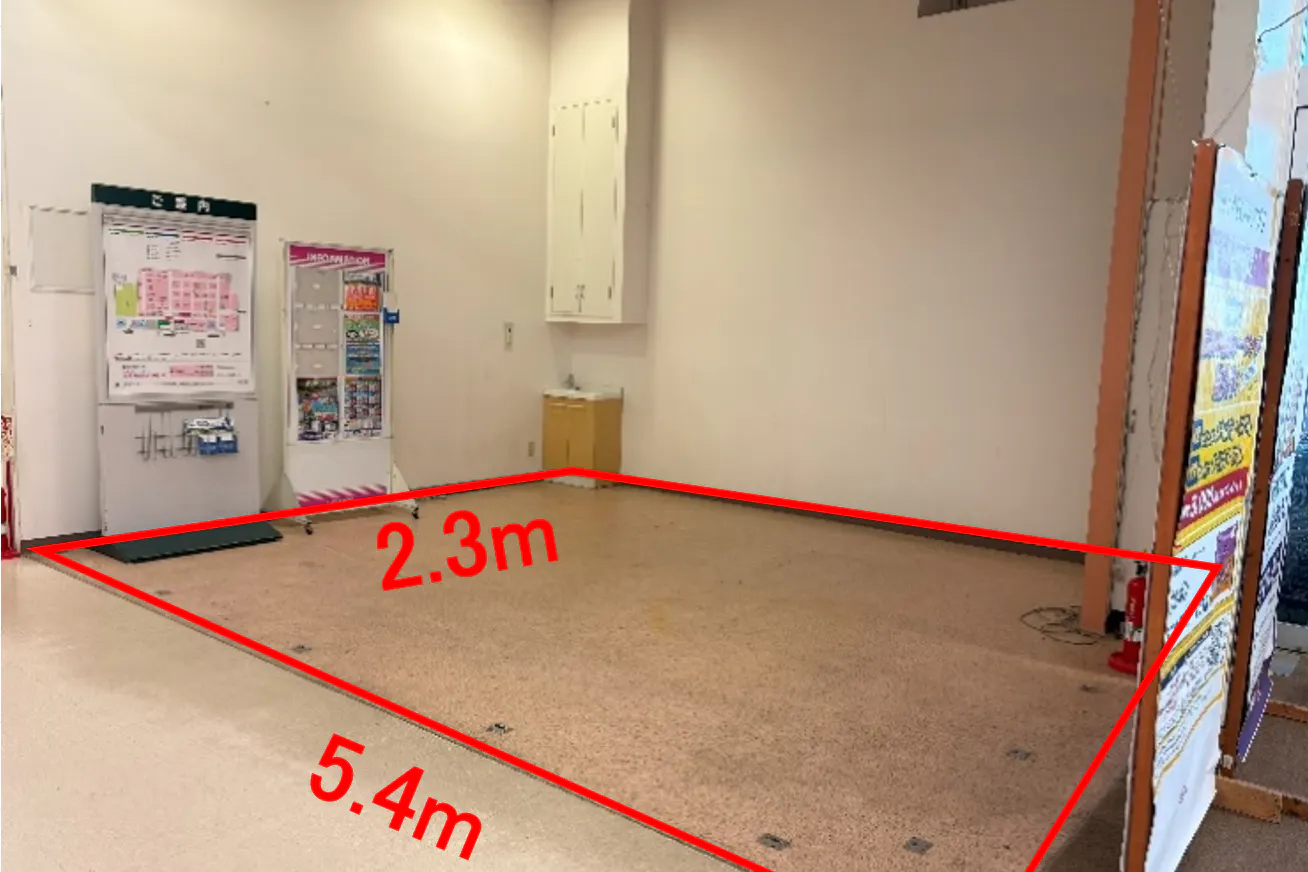 【イオンスーパーセンター加美店】スーパーマーケット入口催事場 販促プロモーションや物販に最適なスーパー店内催事イベントスペース
