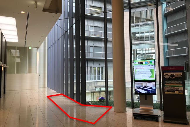 【毎日インテシオ】オフィスワーカー向けのポップアップストアやPRイベントに最適な大規模オフィスビル内のイベントスペース(EV前)