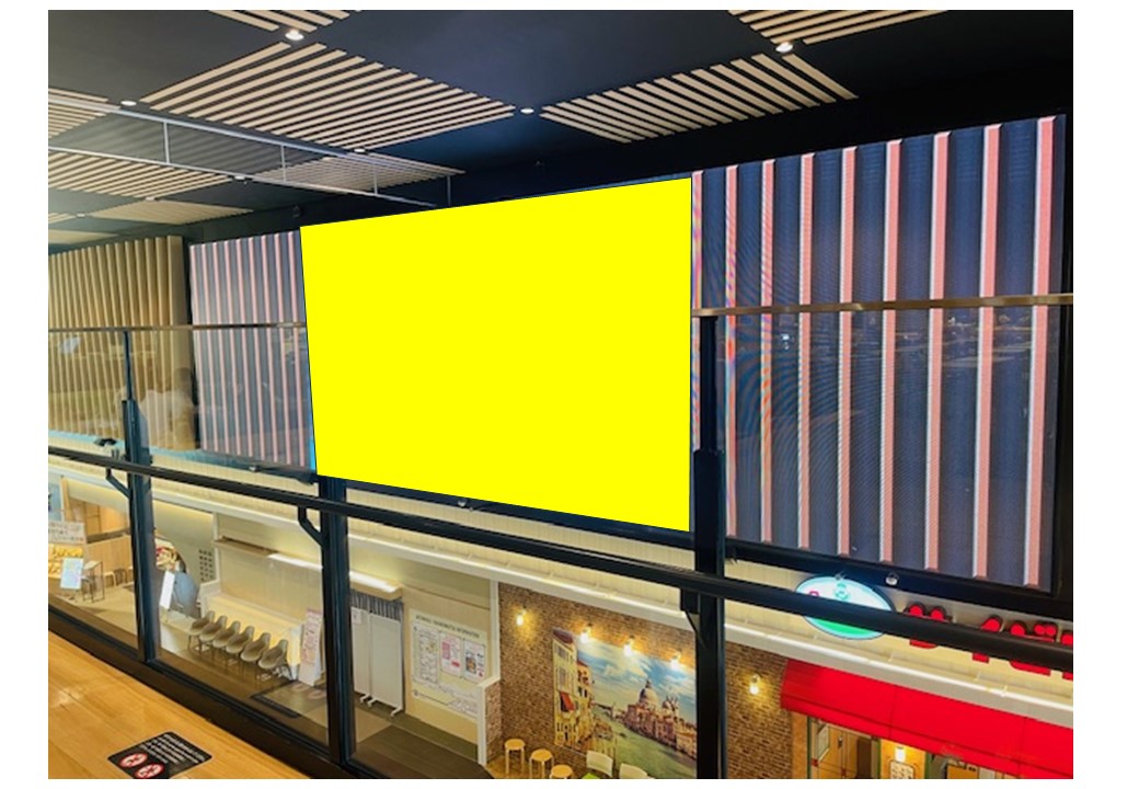 【イオンモール新小松】モール内広告 大型サイネージ