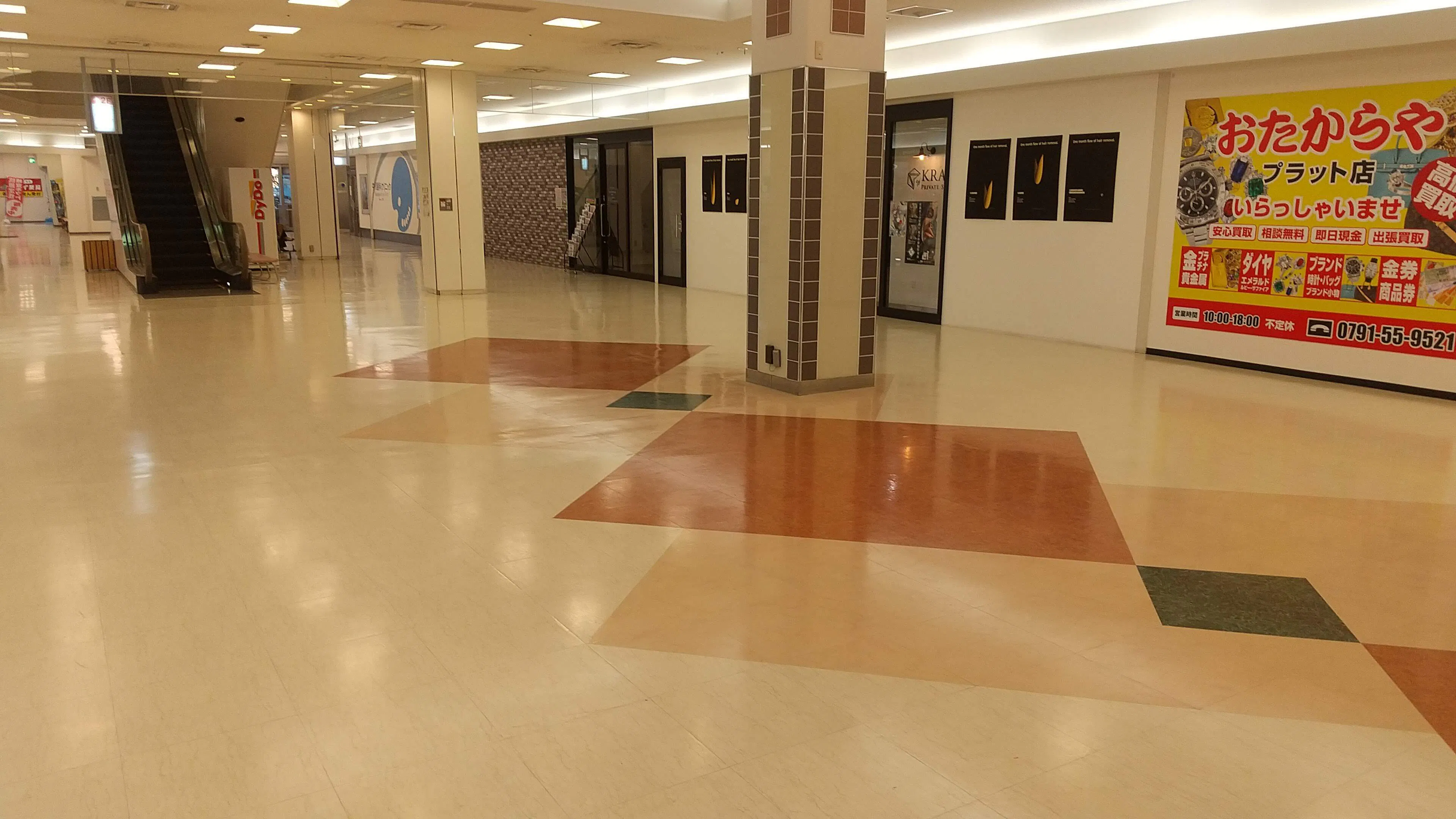 【プラット赤穂/ATM側】会員獲得PRプロモーションや物販会場に適した地域密着型商業施設内イベントスペース