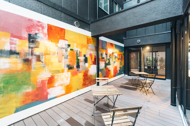 テラスで喫煙可