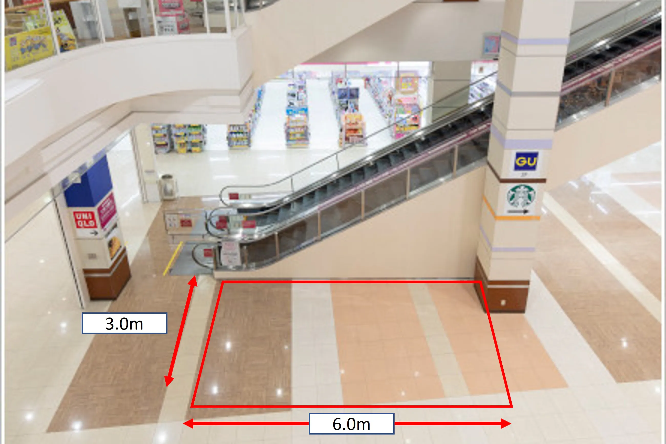 【イオンモール高松】各種プロモーションイベントに最適な1Fサンセットコートの催事イベントスペース※A(イオン側)