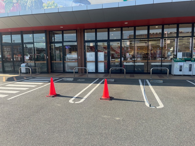 【フレスタ蔵王店】キッチンカー、プロモーションイベントに利用可能な屋外スペース