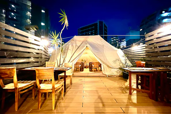 【恵比寿駅7分】屋外型イベントやワークショップに適した恵比寿の中心に位置するレンタルグランピングスペース