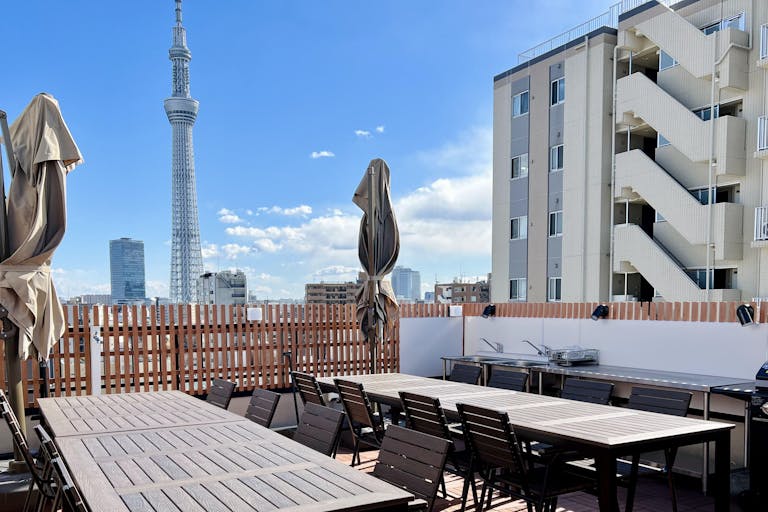 【浅草駅6分】撮影やクローズドイベントに最適なスカイツリー目の前で最大24名の利用が可能な屋上レンタルスペースの画像8