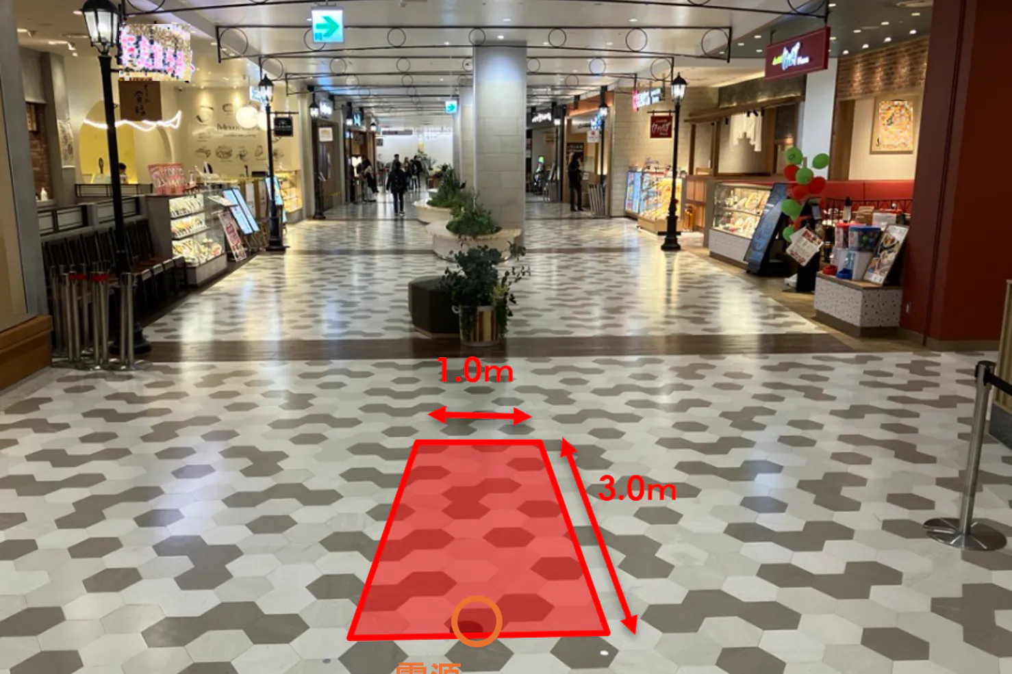 【ららぽーとTOKYO-BAY】北館3F グルメストリート 中央部
