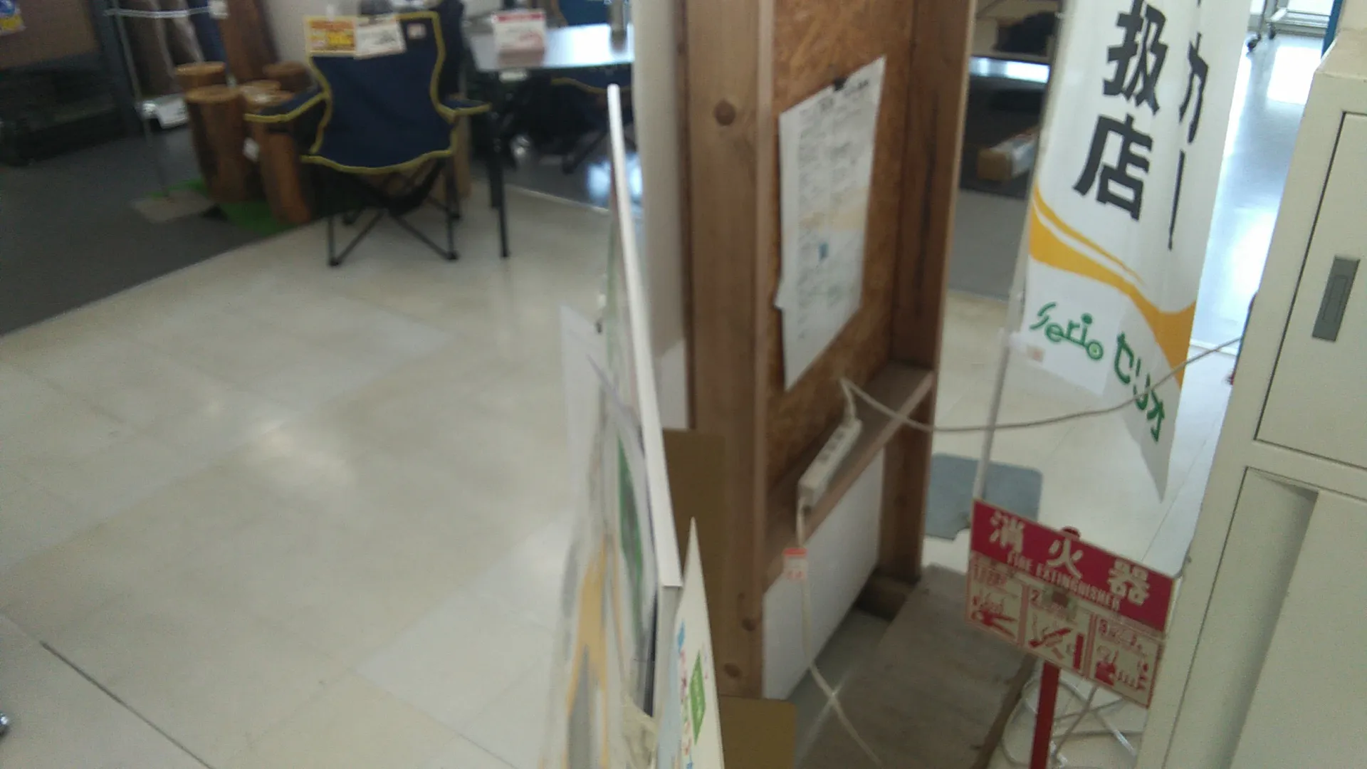 【サンデー寒河江店】屋内サイクルセンター前　食物販やプロモーション等の出店に最適なホームセンター店内のイベントスペース