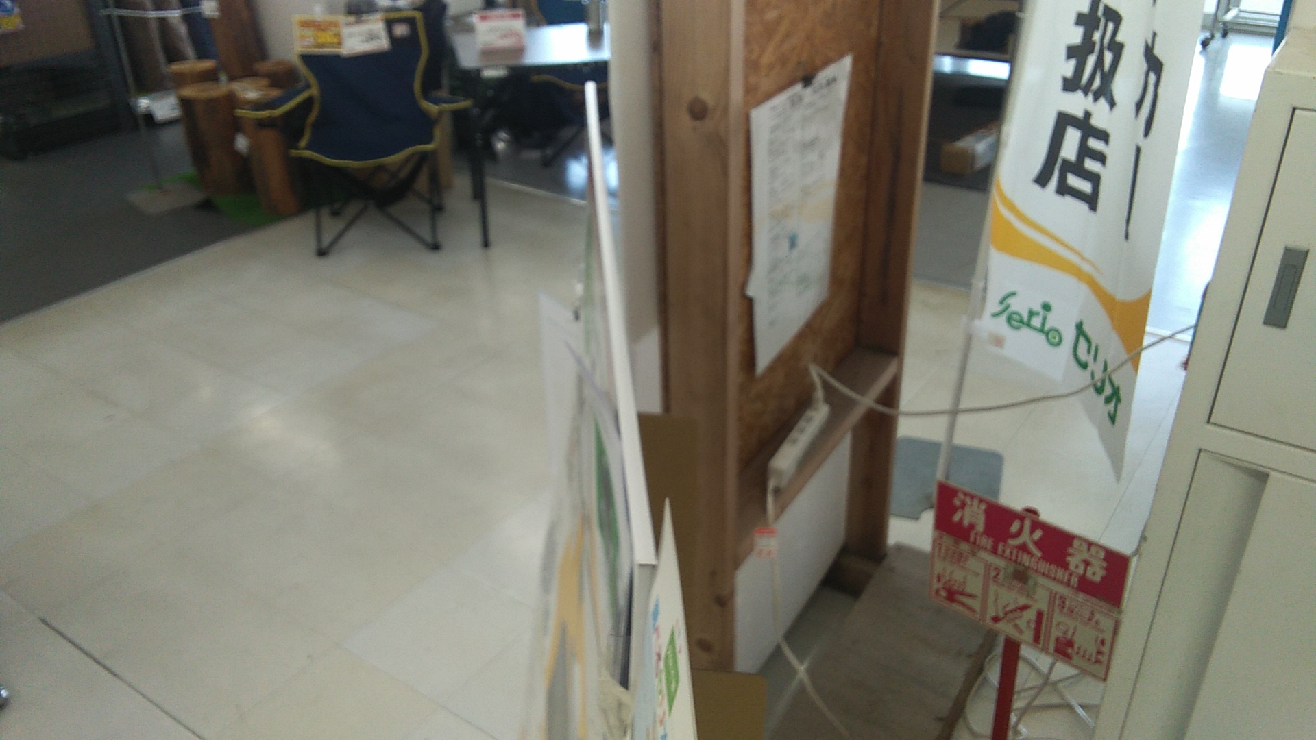 【サンデー寒河江店】屋内サイクルセンター前　食物販やプロモーション等の出店に最適なホームセンター店内のイベントスペース