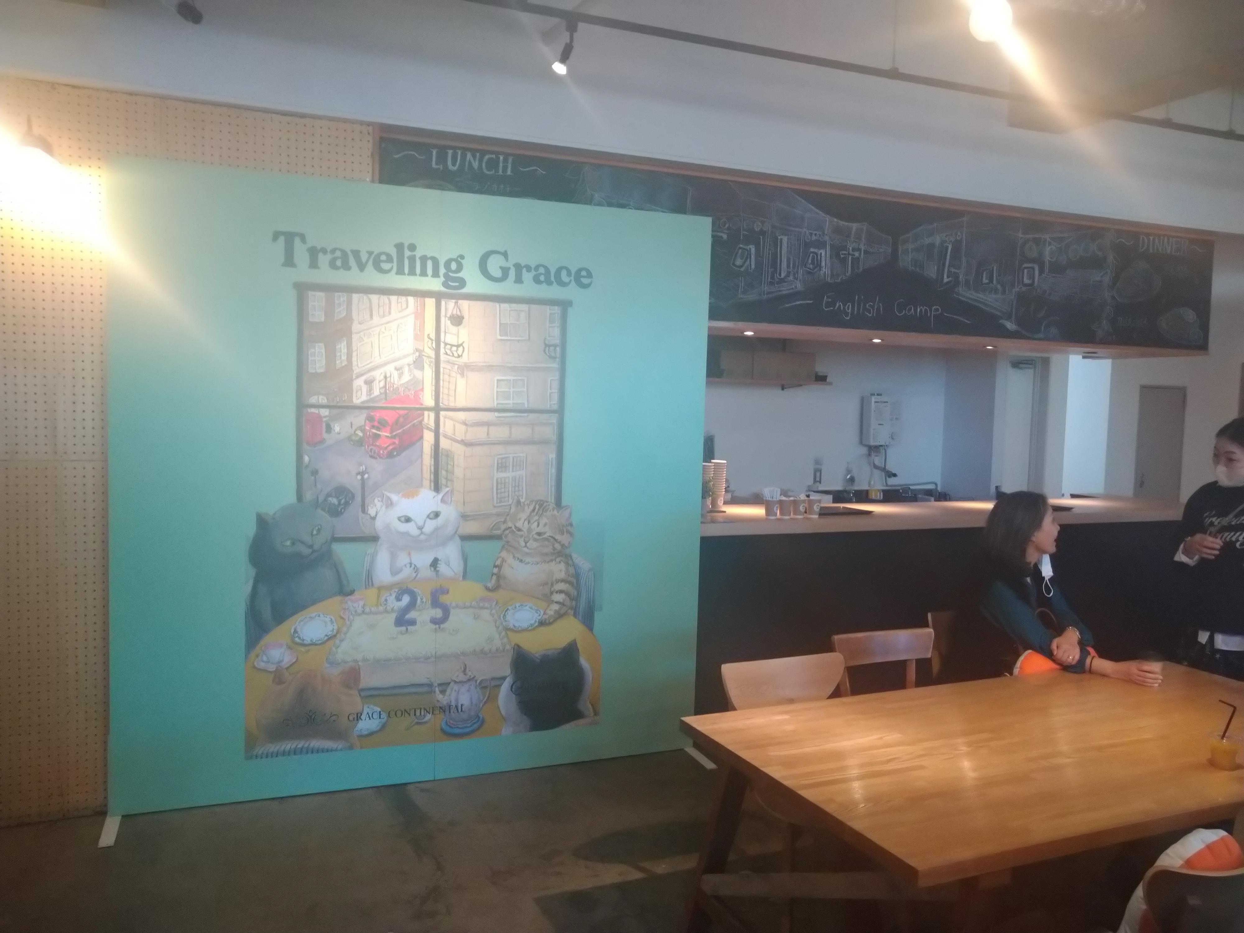 展示販売会にてカフェ提供