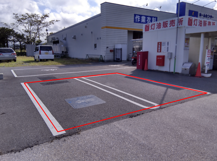 【サンデー種市店】屋外駐車場　キッチンカーの出店に最適なホームセンター内駐車場の屋外イベントスペース