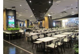 【イオンモール新小松】モール内広告 フードコートステッカー