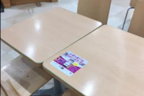 【イオンモール新小松】モール内広告 フードコートステッカー