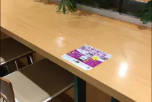 【イオンモール新小松】モール内広告 フードコートステッカー