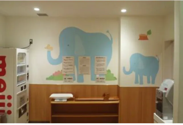 【イオンモール甲府昭和】モール内広告 授乳室の画像