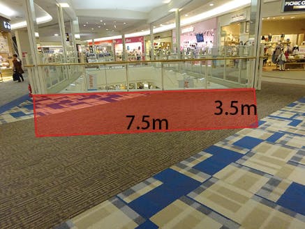 【イオンモール神戸北】3F さつきブリッジ（ｽﾀｼﾞｵｱﾘｽ前）※ベンチ無