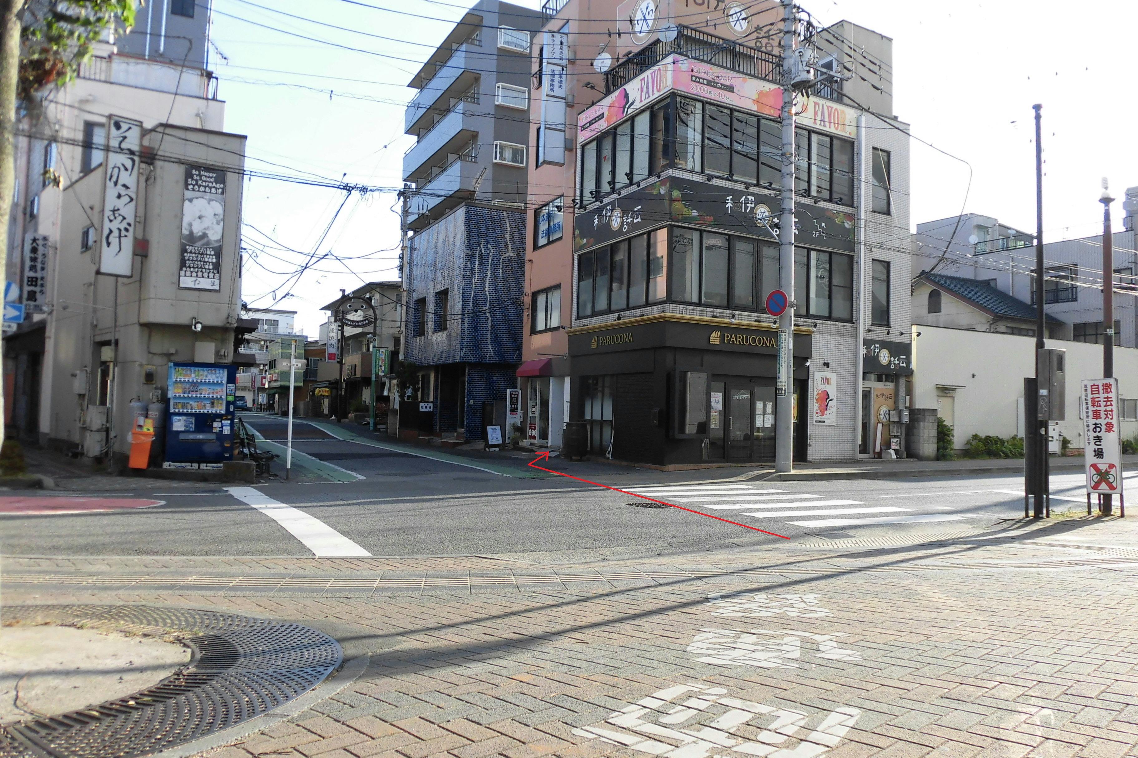 交番から見える景色