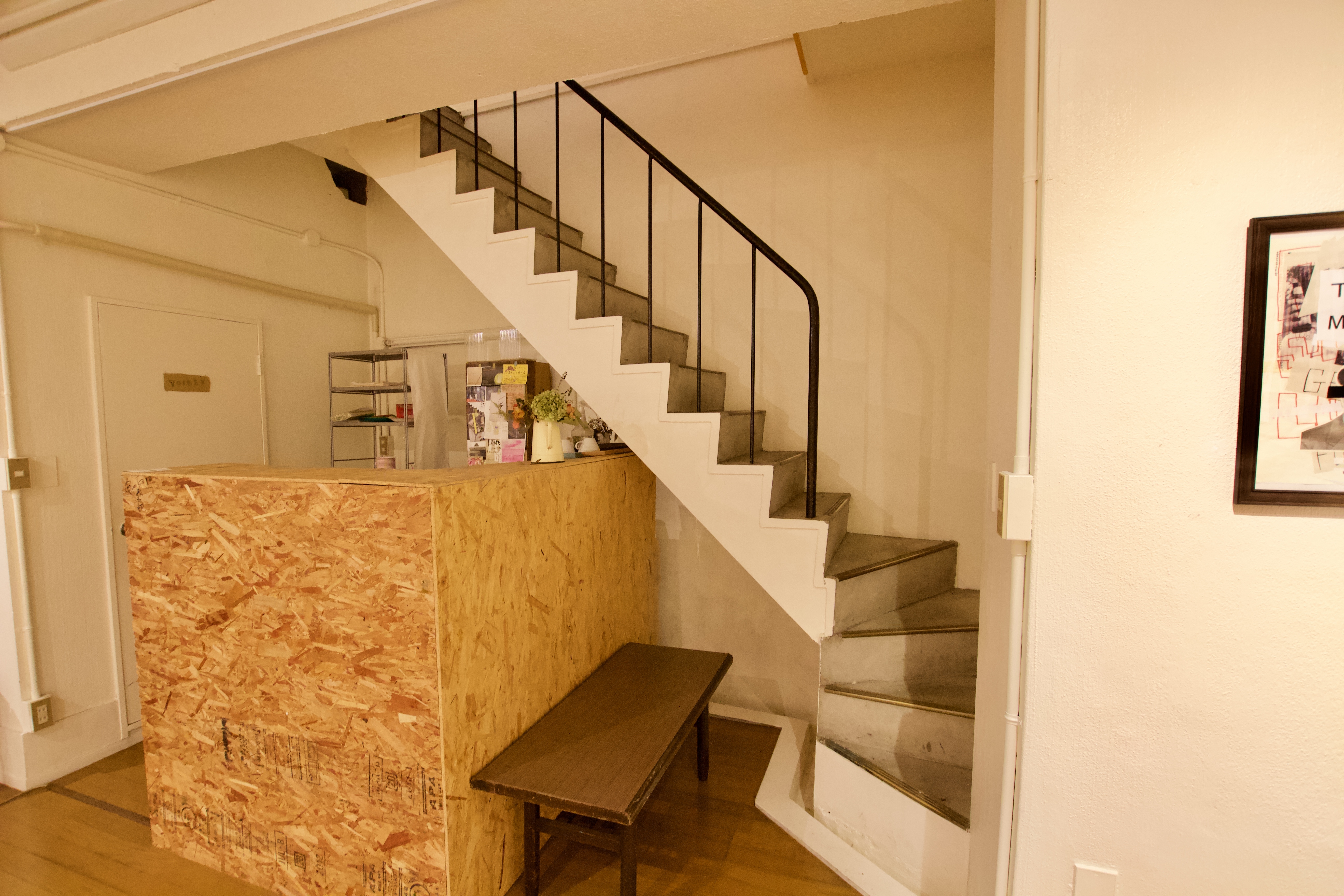 螺旋のような階段です