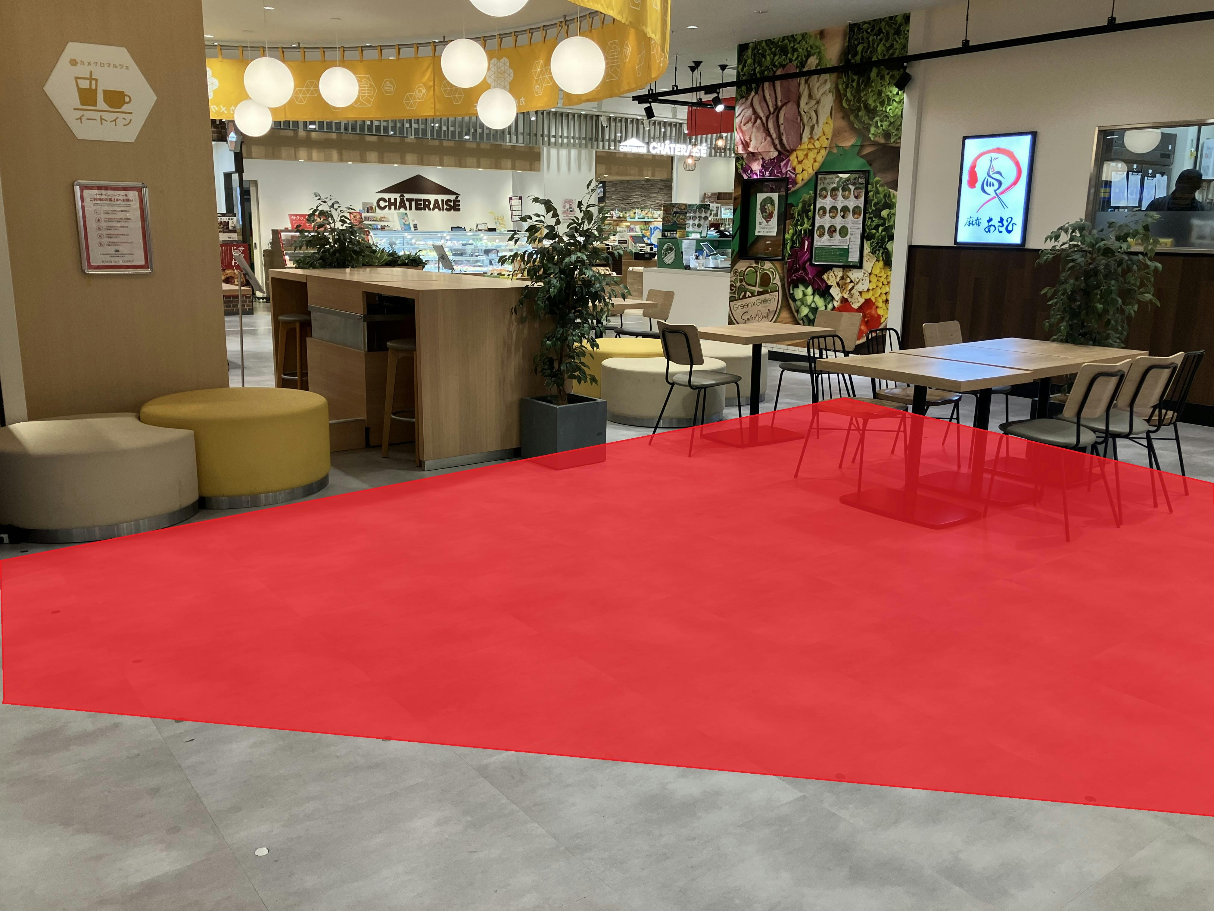 【KAMEIDO CLOCK】B1Fイートイン 物販、食物販のポップアップストアや販促プロモーションに最適な催事イベントスペースの画像