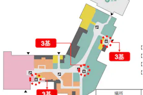【イオンモール川口】モール内広告 エレベーター扉