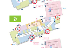 【イオンモール春日部】モール内広告 エレベーター扉