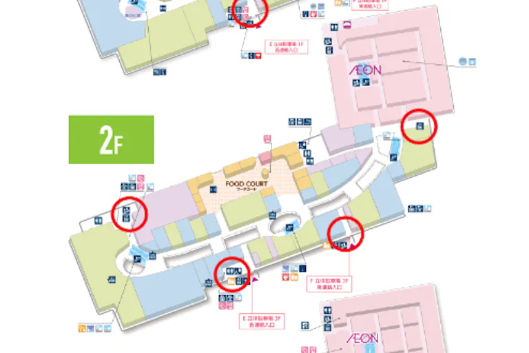 【イオンモール春日部】モール内広告 エレベーター扉の画像2