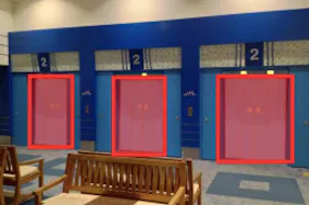 【イオンモール広島府中】モール内広告 エレベーター