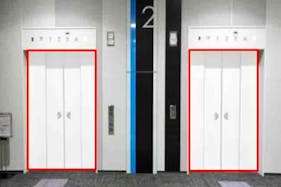 【イオンモール常滑】モール内広告 エレベーター