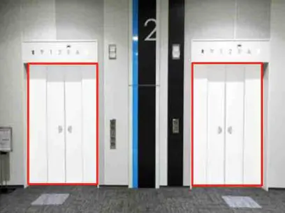 【イオンモール常滑】モール内広告 エレベーターの画像