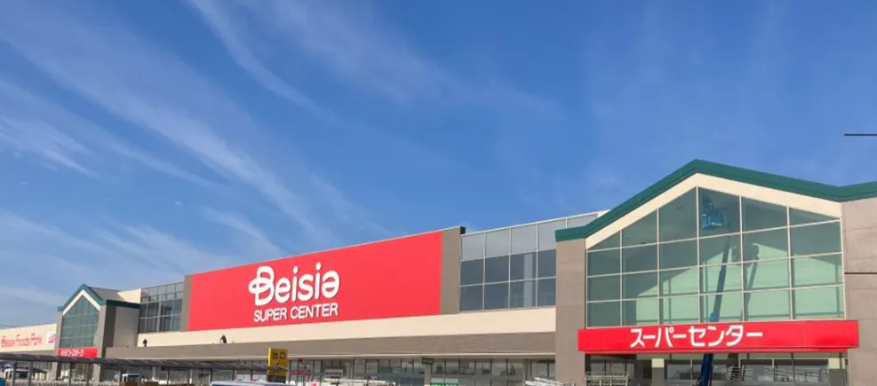 【ベイシア 富里店】食品入口前スペース　販促プロモーションに最適なスーパー店内催事イベントスペース