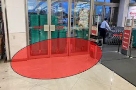 【ベイシア 富里店】食品入口前スペース 販促プロモーションに最適なスーパー店内催事イベントスペース