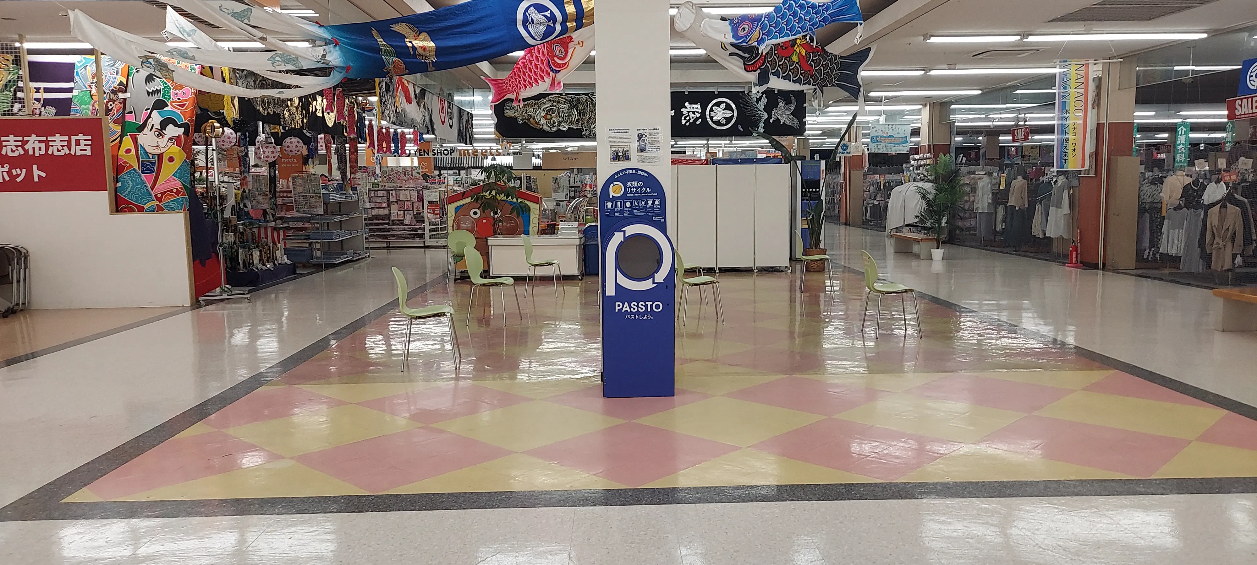 【サンポートしぶしアピア】プロモーションや食物販に最適な人通りの多い視認性抜群な店内中央のレンタルスペース
